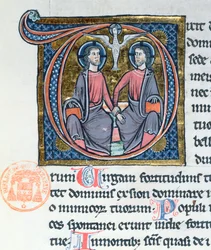 La Trinité, initiale enluminée d