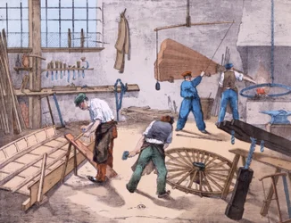 Le charron, vers 1860