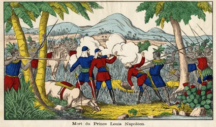 La mort du prince Eugène Louis Napoléon le 1er juin 1879, prince impérial (23 ans), fils unique de l