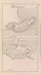 Les fortifications de Monaco et de Saint-Tropez, c.1760?