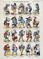 La famille illustre de Jean. Image d