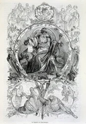 La légende de Charlemagne, gravure