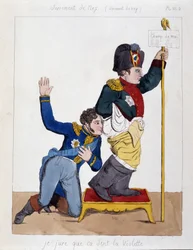 Le maréchal Michel Ney reniflant le derrière de Napoléon 1er : « Je jure que ça sent la violette »