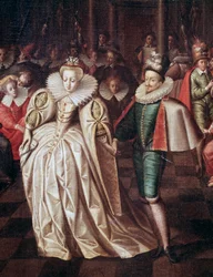 Le couple marié, Duc de Joyeuse et Marguerite de Lorraine, détail du bal donné le 24 septembre