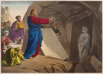 La résurrection de Lazare, illustration du catéchisme L