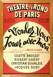 La pièce de théâtre « Voulez-vous jouer avec moâ ? » de Marcel Achard au théâtre en cercles de Paris