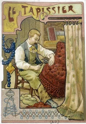 Le tapissier - Chromo.