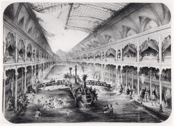 Le gymnase aquatique des Champs-Élysées à Paris, 1847
