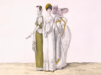 Trois Grâces parisiennes, planche 16 de Le Bon Genre, c.1810