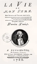 Page de titre de "La Vie de Mon Père", 1788