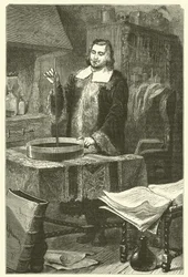 Torricelli inventant le baromètre