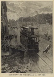 Accident de tramway à Sèvres, France, 1897