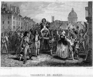 Triomphe de Marat - dans « Révolution française » par Thiers. 19ème siècle