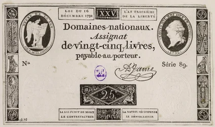 Billet de vingt-cinq livres, série 89