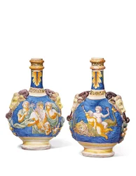 Deux gourdes, Nevers, c.1680-1700