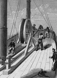 Câble télégraphique sous-marin entre Douvres et Calais, 25 décembre