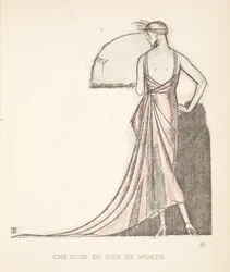 Une robe du soir de Worth, d