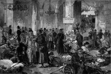 Vienne 1882, la Salle des Causes Perdues du Nord Fahn : le rapatriement des Juifs exilés après l