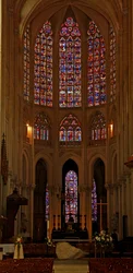 Vue représentant une vue du chœur