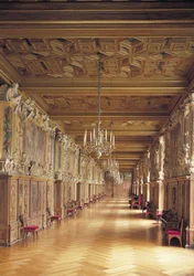 Vue sur toute la longueur de la Galerie de François Ier, 1530-40