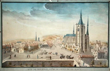 Vue de Dourdan par un Prisonnier, vers 1800