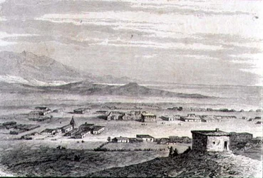 Vue de Los Angeles dans les années 1860