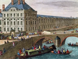 Vue de la Seine au Port Royal (détail)