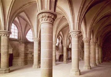 Vue de la Salle des Chevaliers, anciennement le scriptorium