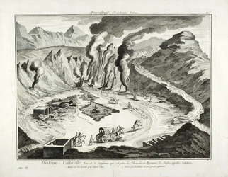Vue du volcan Solfatare, Pouzzoles, Naples