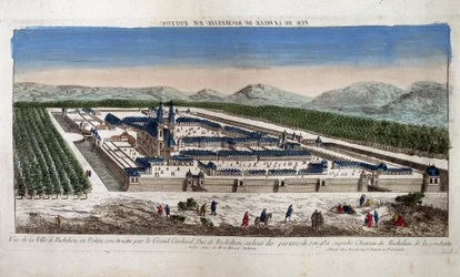Vue de la ville de Richelieu en Poitou