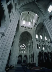 Vue de la tour de croisée vers le sud-ouest, achevée vers 1230