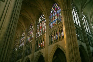 Vue du côté nord de la nef et du côté ouest du transept nord