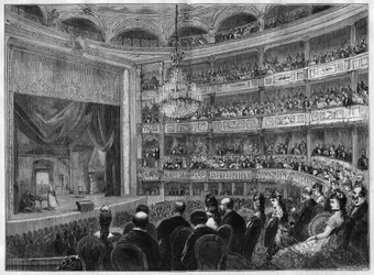 Vue de la salle de théâtre de l