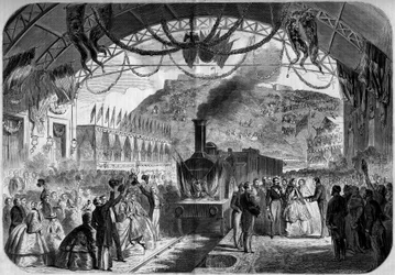Visite de Napoléon III (1808-1873) et de l