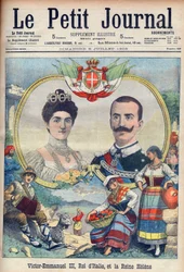 Vittorio Emanuele III di Savoia et Elena di Savoia - Roi Victor Emmanuel III et Reine Elena d