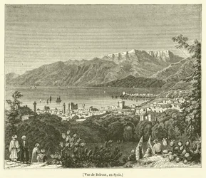 Vue de Beirout, en Syrie
