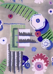 Design de papier peint par Maison Hans et Fils, pub. 1930
