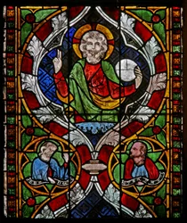 Fenêtre N-chapA représentant le Christ