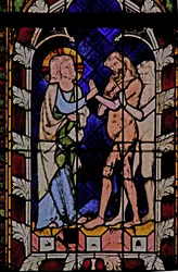Fenêtre N-chapA représentant le Christ à la Descente aux Enfers