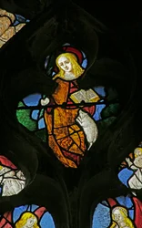 Vitrail représentant Sainte Agnès, 1505-10
