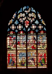 Vitrail représentant la Passion du Christ