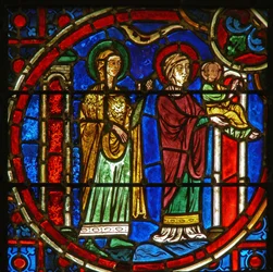 Vitrail représentant la Présentation au Temple