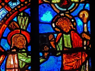 Fenêtre w0 représentant une scène de Résurrection : Noli Me Tangere