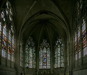 Fenêtre w0 représentant les fenêtres de la chapelle sur l
