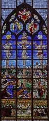 Fenêtre w11 représentant la Crucifixion