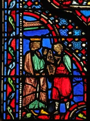 David jouant de la harpe pour Saül I Sam XVI 23