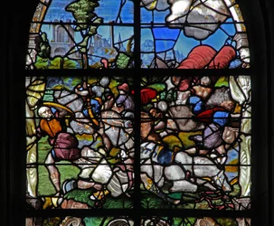 Fenêtre w18 représentant la Conversion de Saint Paul