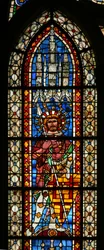 Fenêtre w203 représentant Saint Démétrius