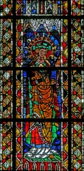 Fenêtre w204 représentant Sainte Domitille