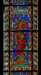 Fenêtre w204 représentant Sainte Posie